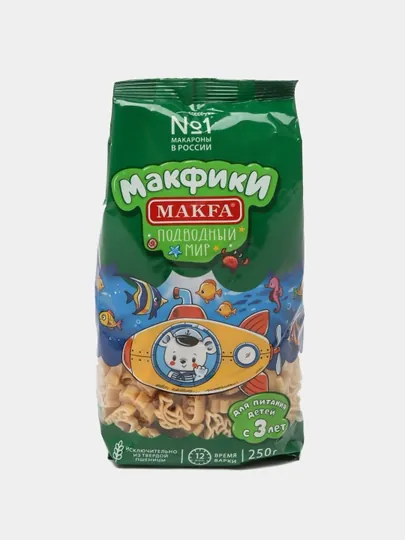 Макароны Makfa, Макфики "Подводный мир", 250 г