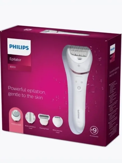 Эпилятор Philips BRE740, от аккумулятора/сети, для разных зон