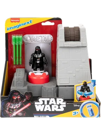 Игрушечная пушка Star Wars Death Star с металлической фигуркой Дарта Вейдера Fisher-Price