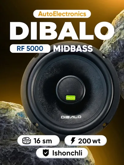 Мощный и надёжный мидбас DIBALO RF 5000, Cobalt, Gentra, Onix, Tracker, Nexia 3, BYD