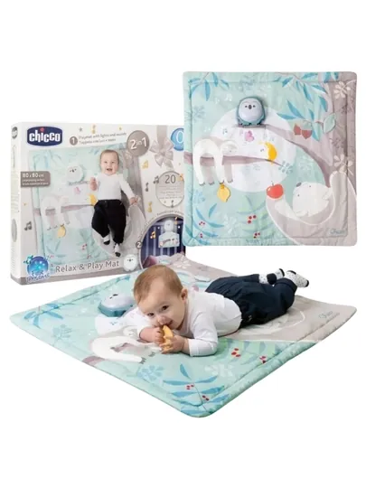 Chicco 2-в-1 «Сова» интерактивный коврик, день/ночь, 0+, музыка и огни
