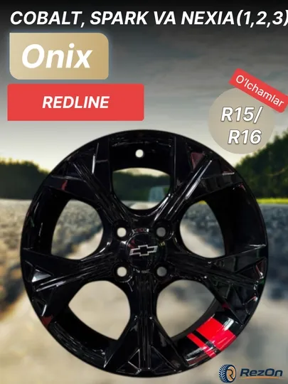 Диски ONIX REDLINE, R15/R16, для машин Cobalt, Spark, Onix, Nexia 1/2/3