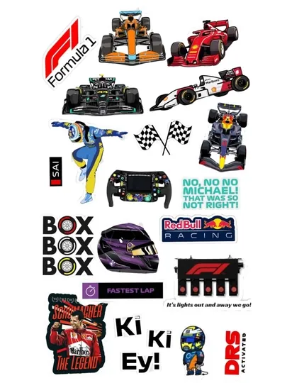 Наклейки машин, наклейки F1