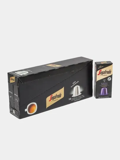 Кофе в капсулах Segafredo Zanetti, 100 капсул, совместимые с кофемашинами Nespresso — SMRTINT-CAPSULE-ФИОЛЕТ