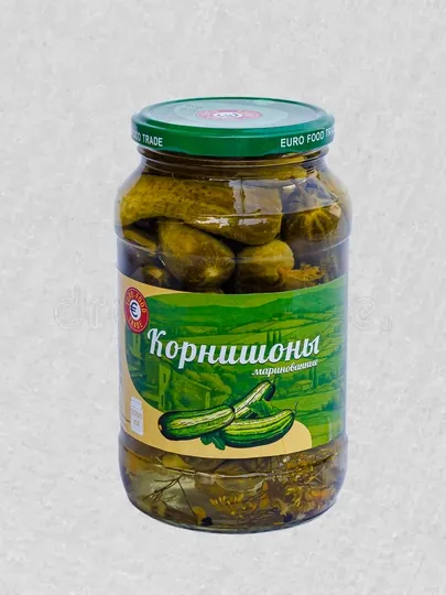 Карнишоны маринованные Eurofood-Trade, 1000 мл