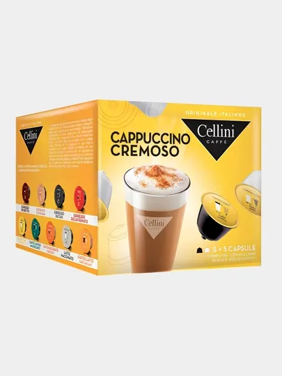 Кофейные капсулы Cellini Cappuccino Cremoso для кофемашин Dolce Gusto