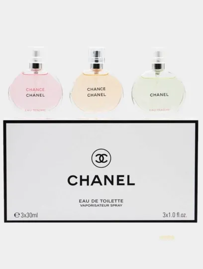 Туалетная вода, CHANEL, cпециальная коллекция духов для женщин с утонченным вкусом, 3x30 мл