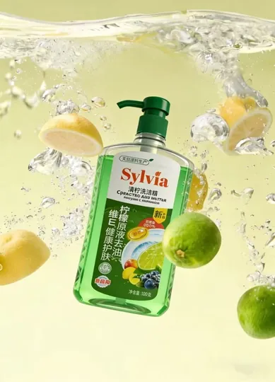 Средство для мытья посуды Sylvia пищевого назначения, 1000 г