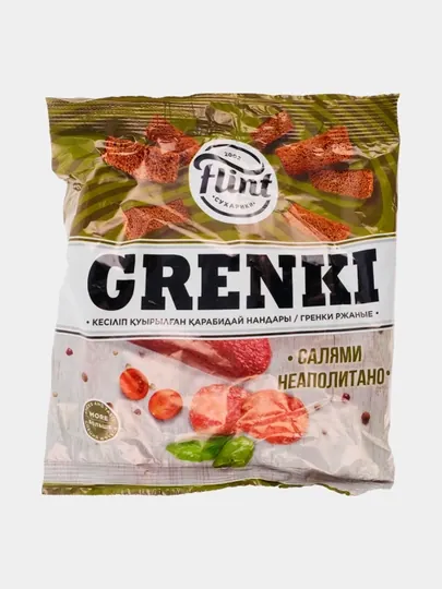 Гренки Flint со вкусом cалями неаполитано 100 г