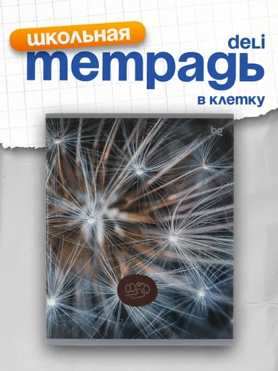 Тетрадь 48 л, А5, клетка BG "Детали природы", эконом Т5ск48_62707