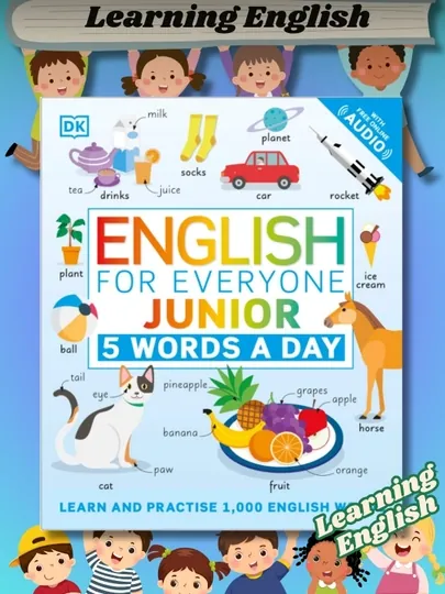 Книга, English for Everyone Junior. 5 Words a Day