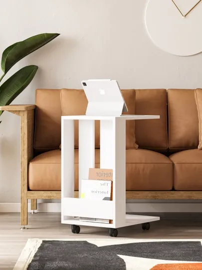 Decortie Edi колесный журнальный, кофейный столик, полка