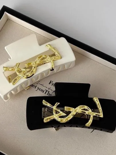 Заколка для волос в стиле YSL, крабик для волос, заколки для женщин