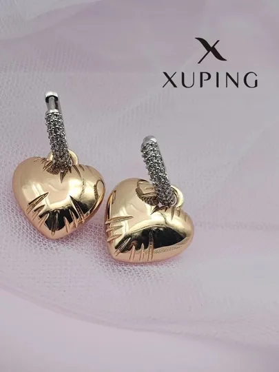 Серьги для девочек и женщин, Xuping — 1001PRT-XUPINGF-ЗОЛХАКИ