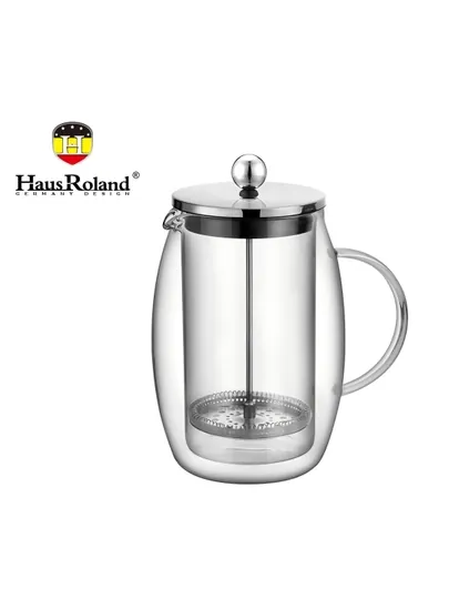 Френч-пресс Haus Roland из двойного стекла 0.6 л / 1 л
