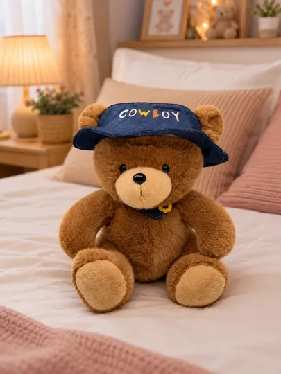 Мягкая игрушка мишка “Cowboy”, в шляпе – плюшевая игрушка, подарок для детей