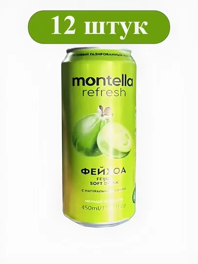 Газированный напиток  Montella Refresh Фейхоа 0,45л х 12 шт