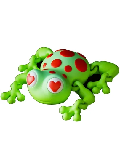 3D лягушка антистресс — гибкая игрушка с подвижными суставами