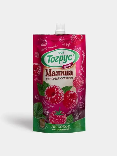 Малина протёртая с сахаром, ТОГРУС, 250 гр