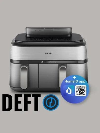 Двухкамерный аэрогриль Philips Airfryer NA555/09 Global