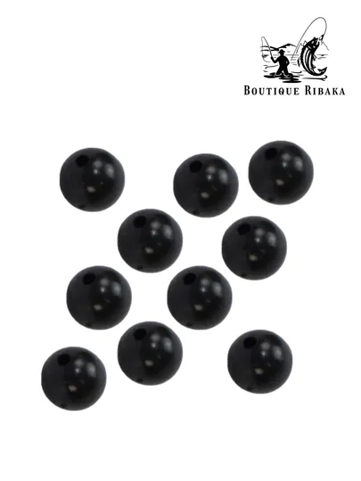 Стопорная бусина KDF Rubber Shock Beads 4,5 мм (10 штук, черный цвет)