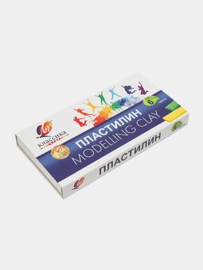 Пластилин «Классика» 6 цветов — мягкий, яркий, для детского творчества. 12С 878-08