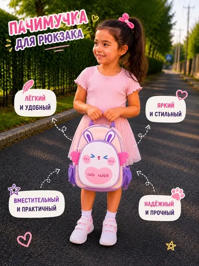Детский рюкзак, разные дизайны и цвета