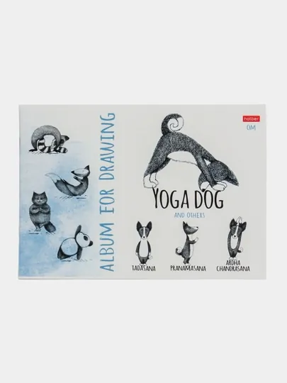Альбом для рисования, 24 листа, А4, на скобе, серия Animals Yoga 24А4В Animals q0000014202