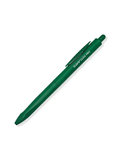 Ручка шариковая ClickPro 0,7мм (сн/зл/кр/чр) Claro, ClickPro-bl — DESK-CLICKPROBL-ЗЕЛЕН-20