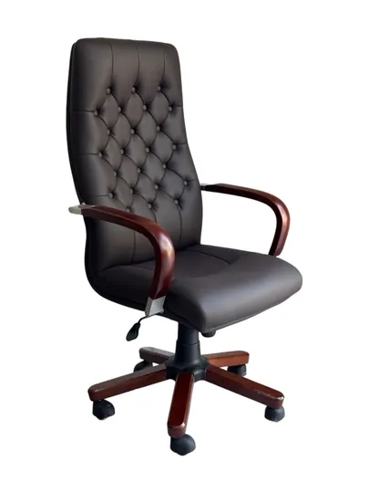 Кресло для офиса, 2346 — 1ISMOIL-2346BLACK-КОРИЧН