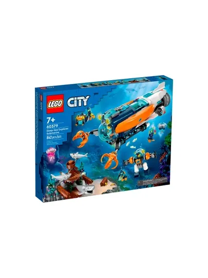 Конструктор LEGO City 60379 Глубоководная подводная лодка, 842 детали