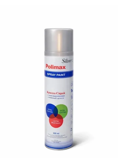 Аэрозольная краска Polimax — STORE06-ARIZOL-СЕРЕБРН