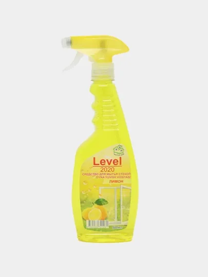 Средство для мытья стёкол Level лимон, 500 мл