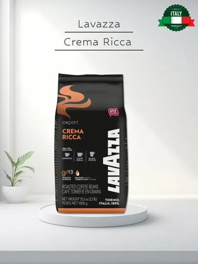 Кофе жареный в зернах Lavazza Crema Ricca, 1 кг