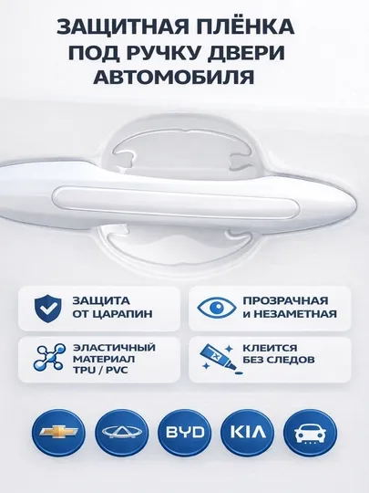 Защитная плёнка под ручку двери автомобиля