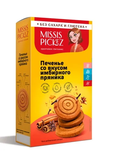Missis pickez , печенье со вкусом имбирного пряника
