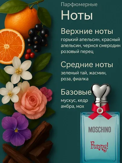 Туалетная вода MOSCHINO FUNNY EDT, 100 мл
