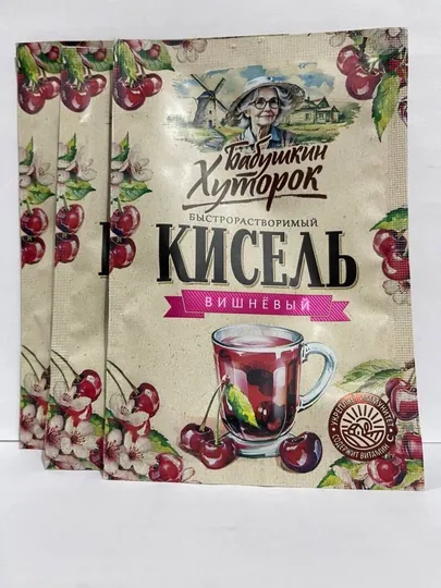 Кисель порошок Бабушкин хуторок вишня саше 30г
