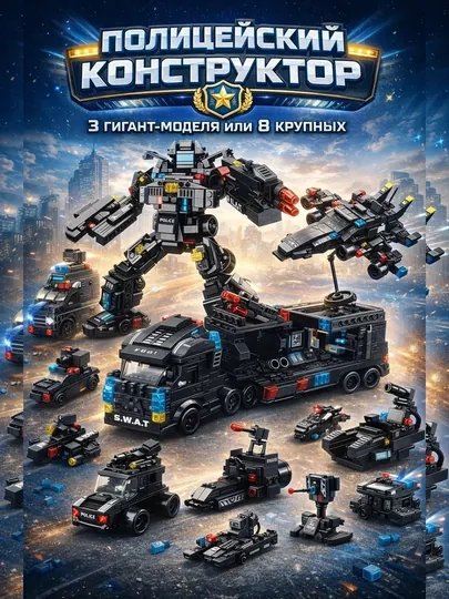 LEGO Робот-конструктор 455 деталей, много форм сборки