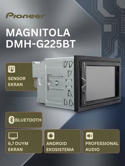 Профессиональный магнитофон-мультимедиа-радио Pioneer, Bluetooth, 7-дюймовый сенсор