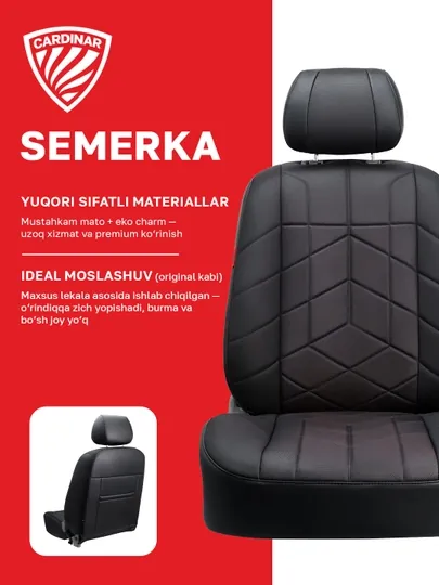 Автомобильные чехлы для сидений CARDINAR SEMERKA, cobalt, nexia, gentra, onix, tracker