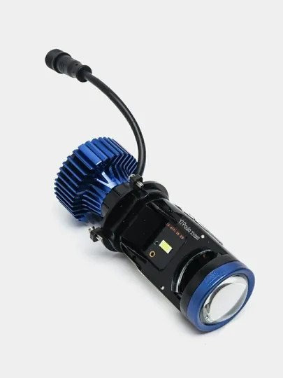 LED мини линзы для фар Y7D H4, 60W, 6000K, яркий свет, 2 шт