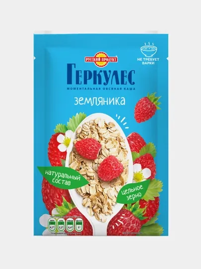 Каша овсяная Геркулес, земляника, 35 г