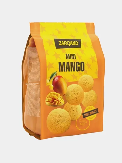 Печенье MINI MANGO со вкусом манго-йогурт и маракуйя, 180 г × 2 шт