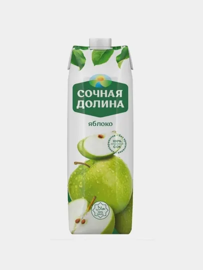 Сок "Сочная Долина" Яблоко, 1 л