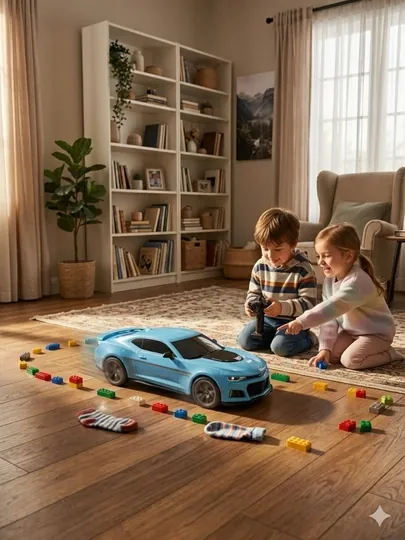 Машинка на радиоуправлении Racer Car 1:14 Синяя со светом