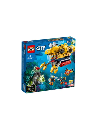 Конструктор LEGO City 60264 Океан: исследовательская подводная лодка, 286 деталей
