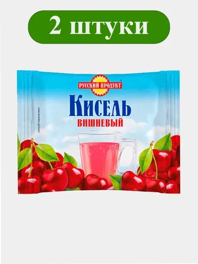 Кисель брикет "Вишневый" Х 2шт 190г