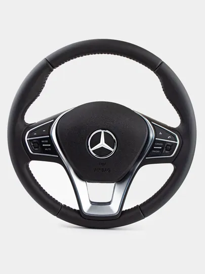 Руль для автомобиля, кожаный, универсальный Spark, Damas, Nexia 1 2 3, Gentra, Lacetti