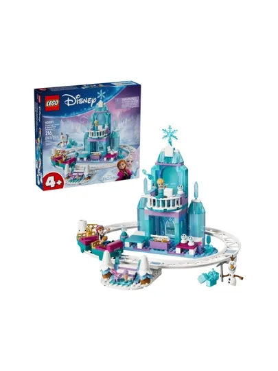 Конструктор LEGO Disney Ледяной замок Эльзы и снежная горка 43281